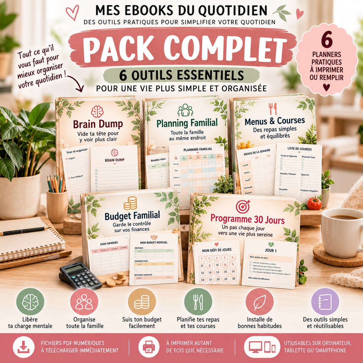 Le Pack Complet — Mes Ebooks du Quotidien